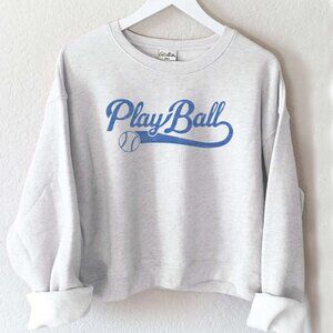 Play Ball Midi Graphic Sweatshirt